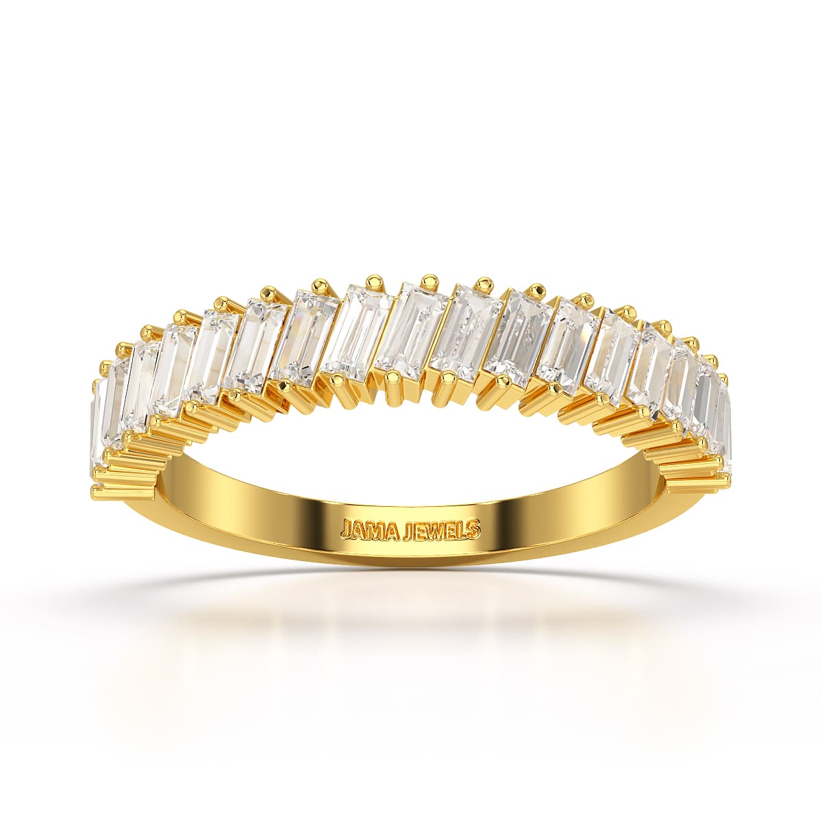 0.9 CT Classic Baguette Cut Lab Diamond Ring