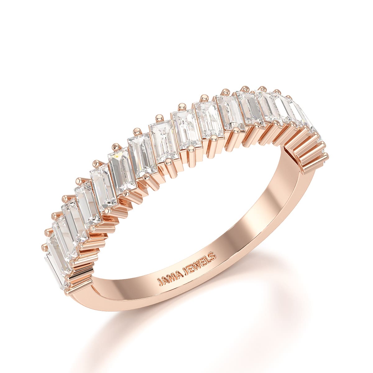 0.9 CT Classic Baguette Cut Lab Diamond Ring