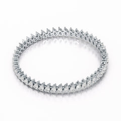 11.75 CT Pear Lab Grown Diamond Tennis Bracelet