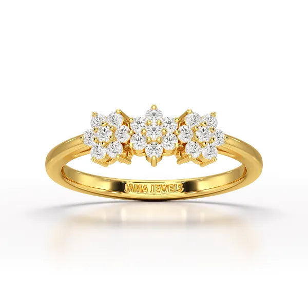 0.33 CT Simple Round Cut Lab Diamond Engagement Ring - Jama Jewels 