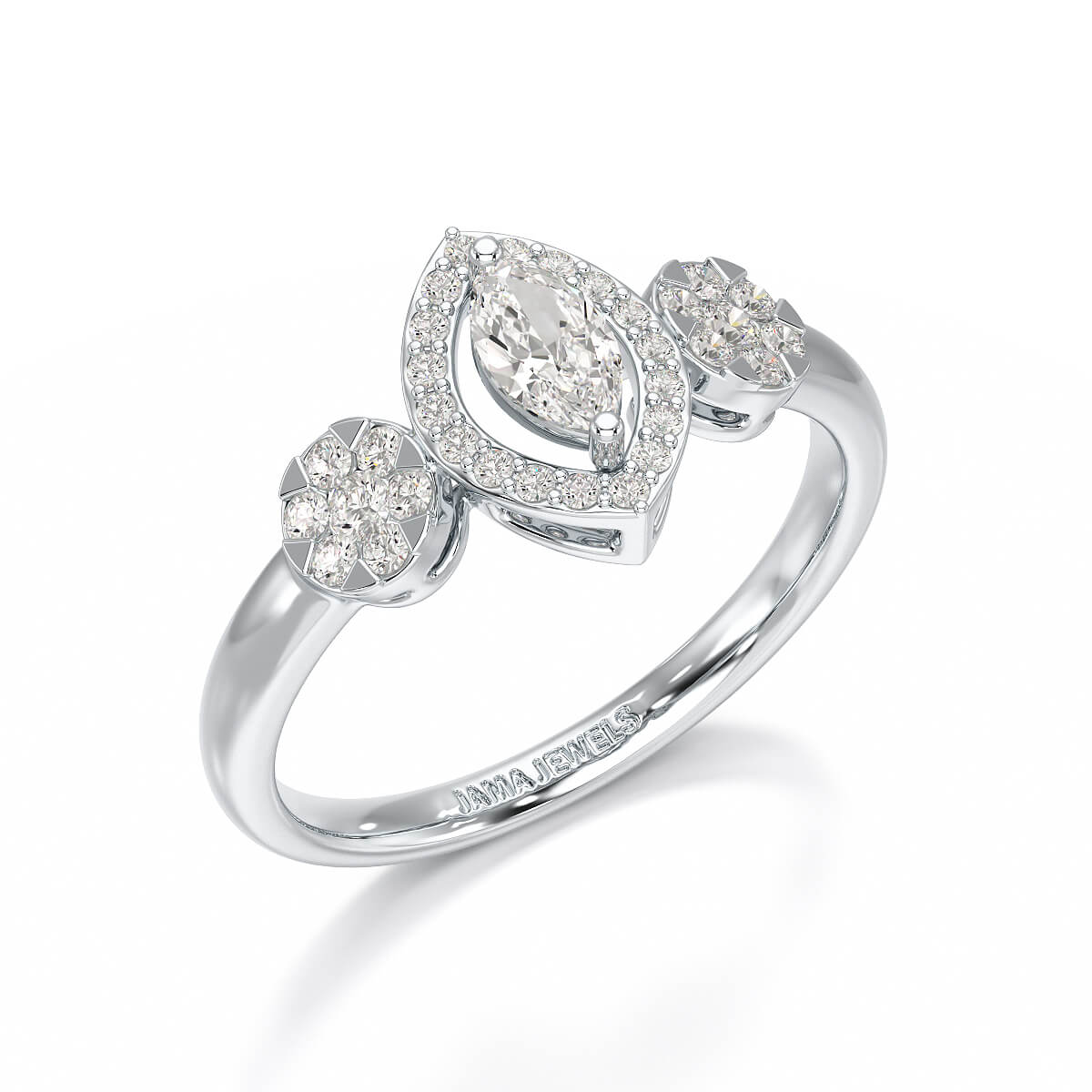 Marquise Cut 0.5 CT Lab Grown Diamond Ring