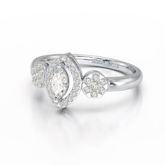 Marquise Cut 0.5 CT Lab Grown Diamond Ring