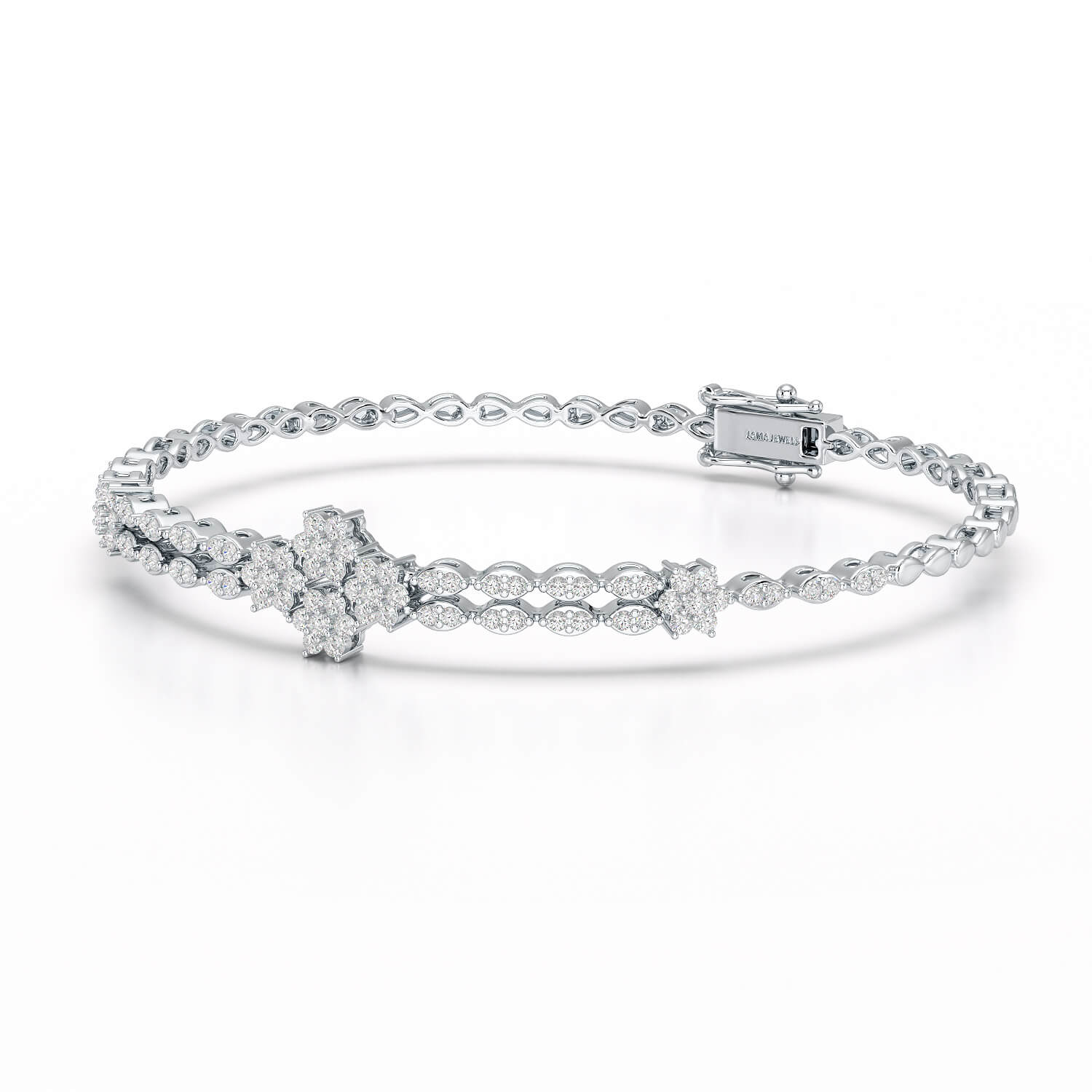 1.12 CT Classic Lab Diamond Designer Bracelet
