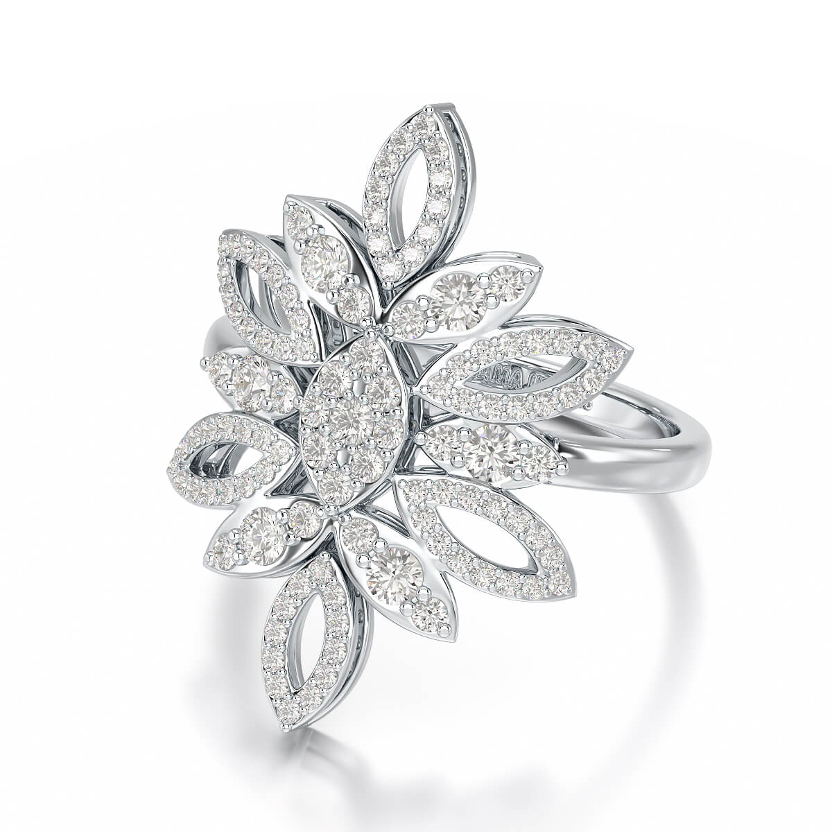 0.76 CT Lab Diamond Engagement Ring