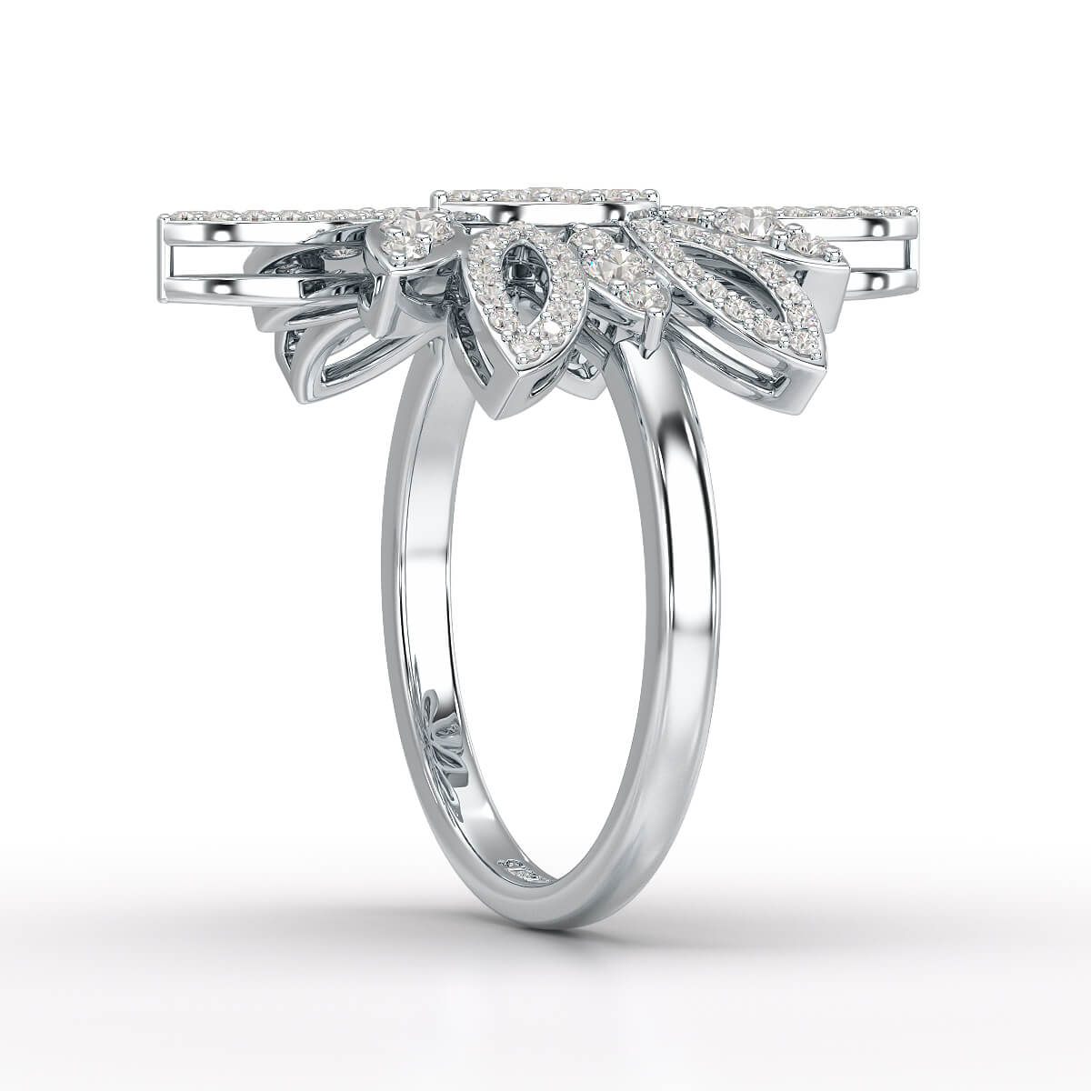 0.76 CT Lab Diamond Engagement Ring