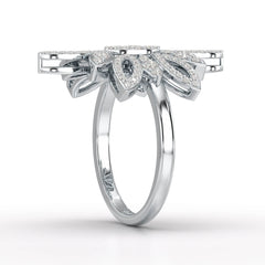 0.76 CT Lab Diamond Engagement Ring