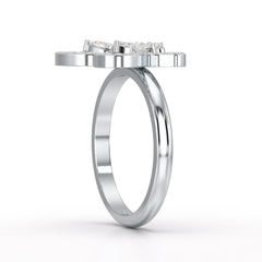 0.8 CT Classic Butterfly Lab Diamond Ring