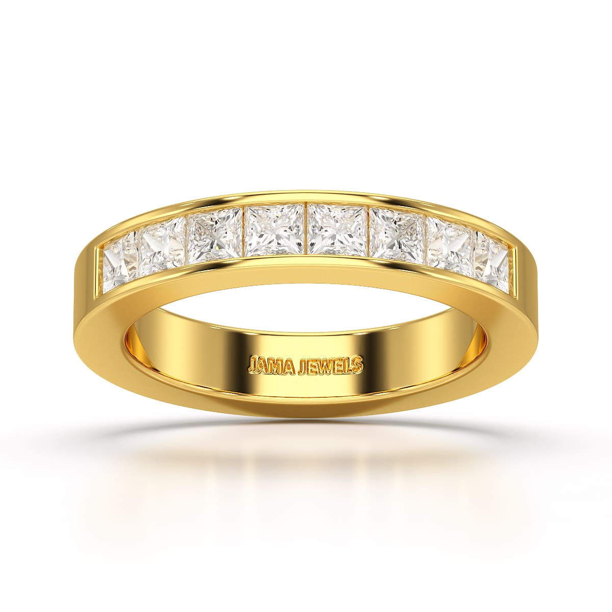 1.07 CT Princess Cut Lab Diamond Ring