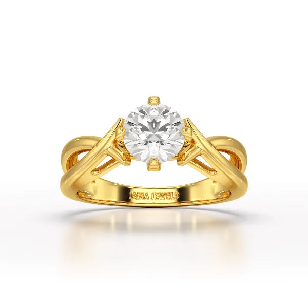 1 CT Solitaire Lab Diamond Engagement Ring - Jama Jewels 