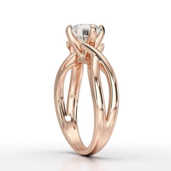 1 CT Solitaire Lab Diamond Engagement Ring - Jama Jewels 