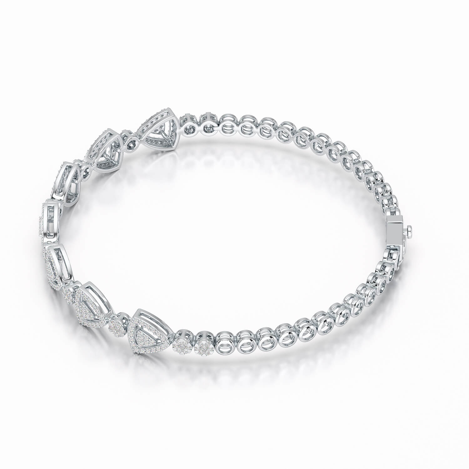 1.14 CT 18KT Lab Diamond Classic Women's Bracelet