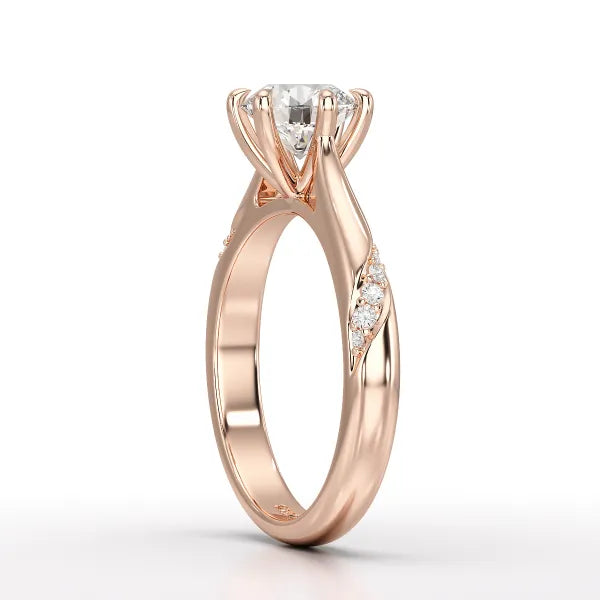 1.16 CT Round Lab Diamond Solitaire Ring - Jama Jewels 