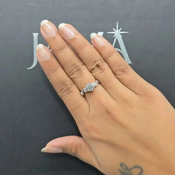 1.25 CT Round Spiral Diamond Ring (Ready for Delivery)