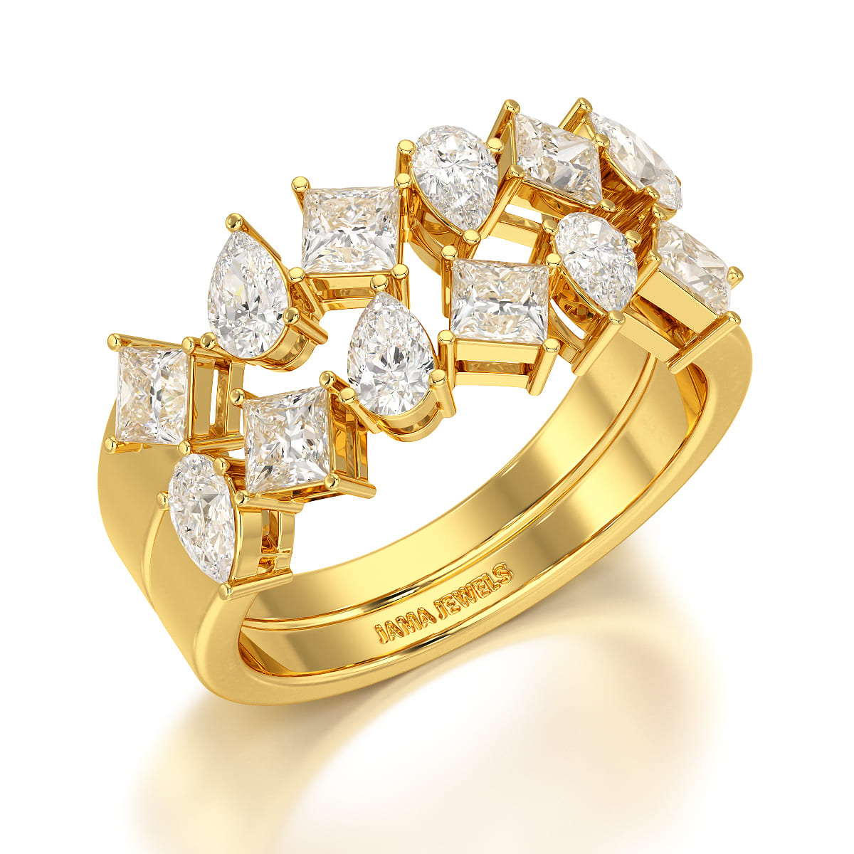 1.38 CT Two Layer Lab Diamond Ring