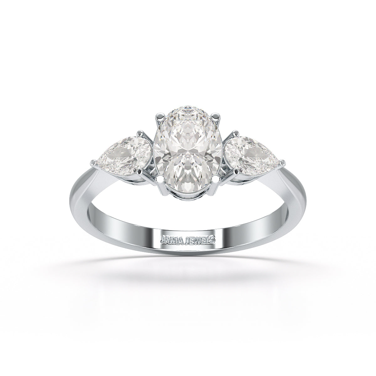 1.3 CT Three Stone Lab Diamond Ring