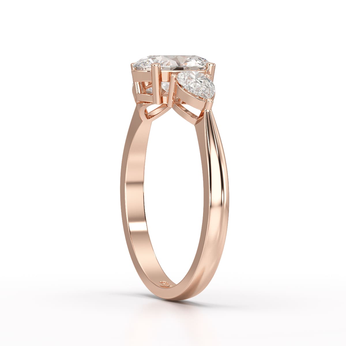 1.3 CT Three Stone Lab Diamond Ring