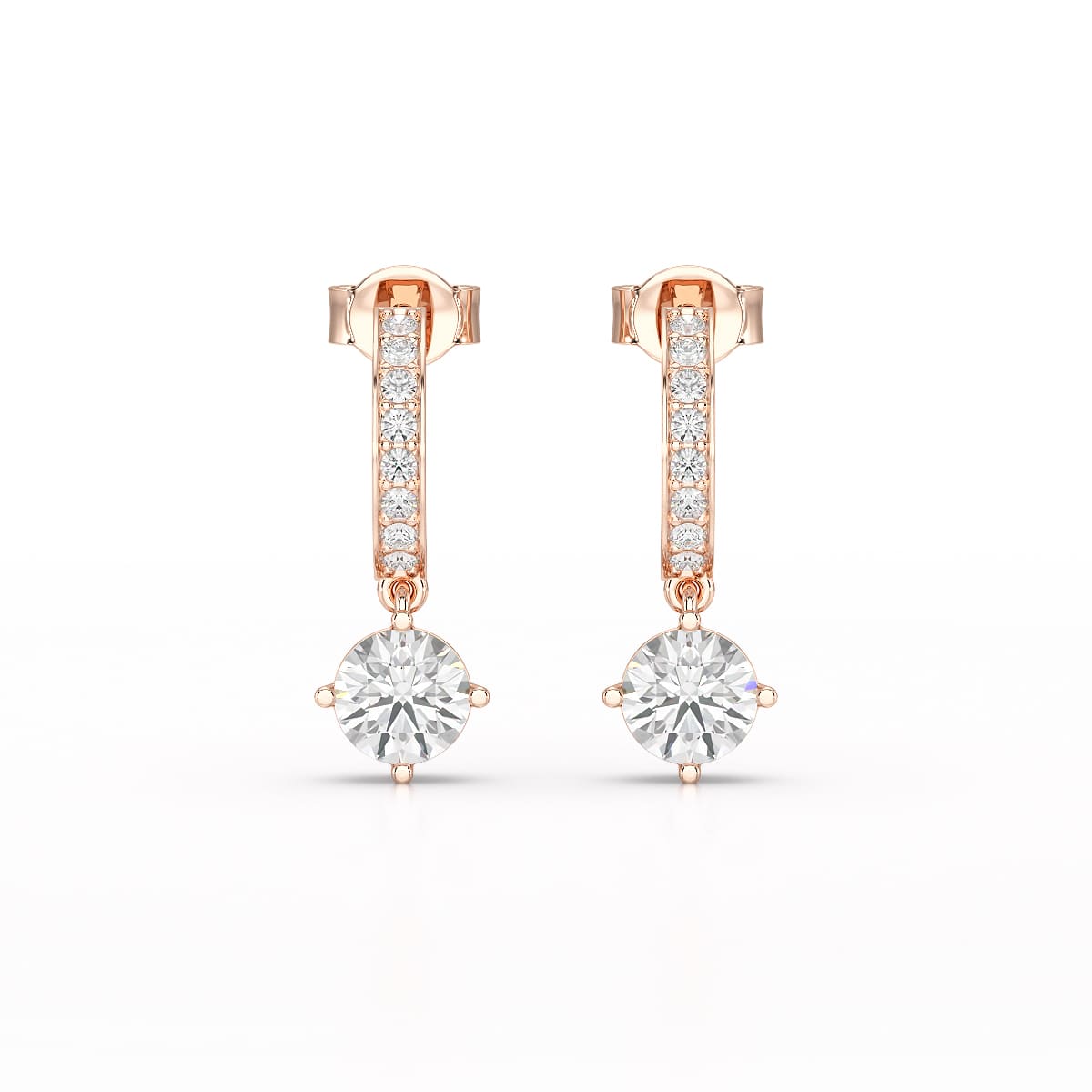 1.41 CT Lab Diamond Dangle Earring