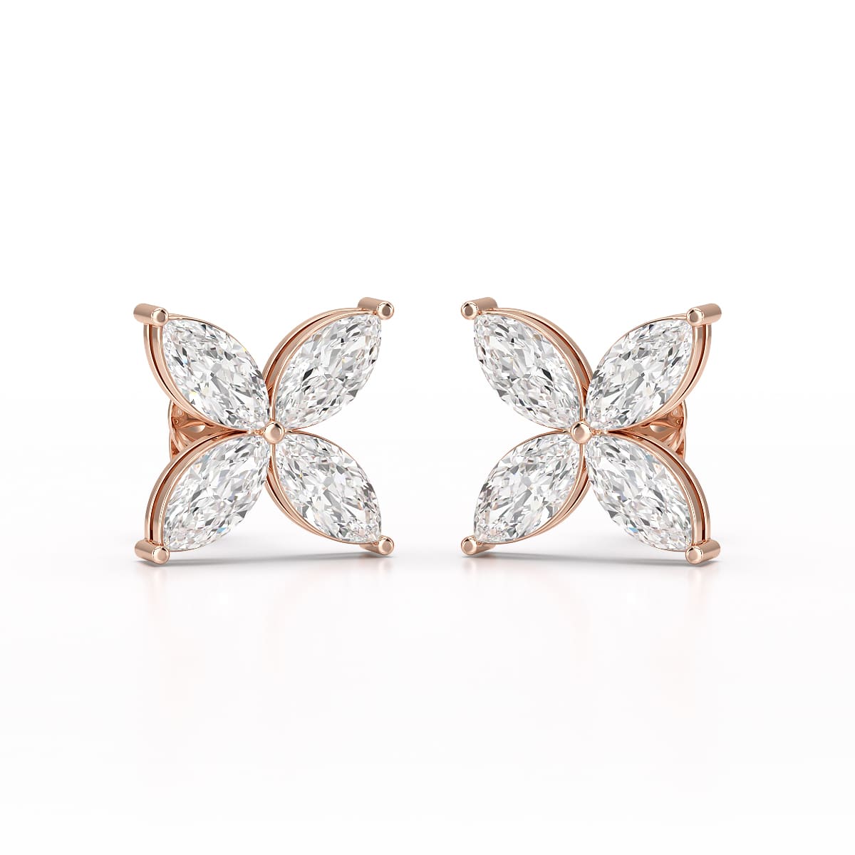 3.2 CT Marquise Cut Lab Diamond Earring and Pendant Set