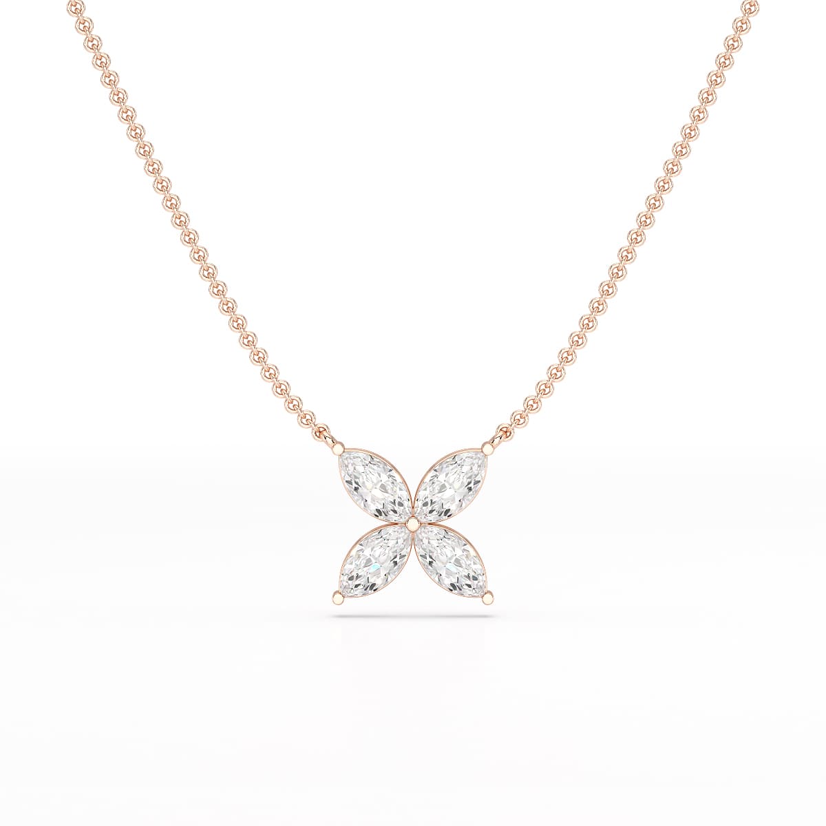 3.2 CT Marquise Cut Lab Diamond Earring and Pendant Set