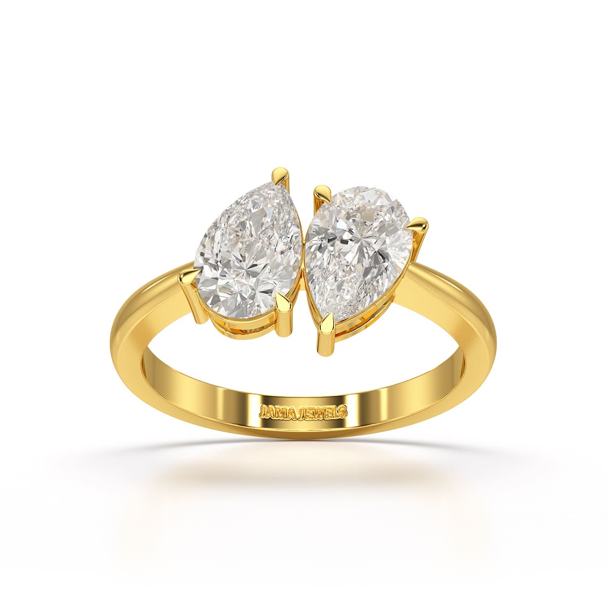 1.8 Carat Pear Cut Lab Diamond Ring