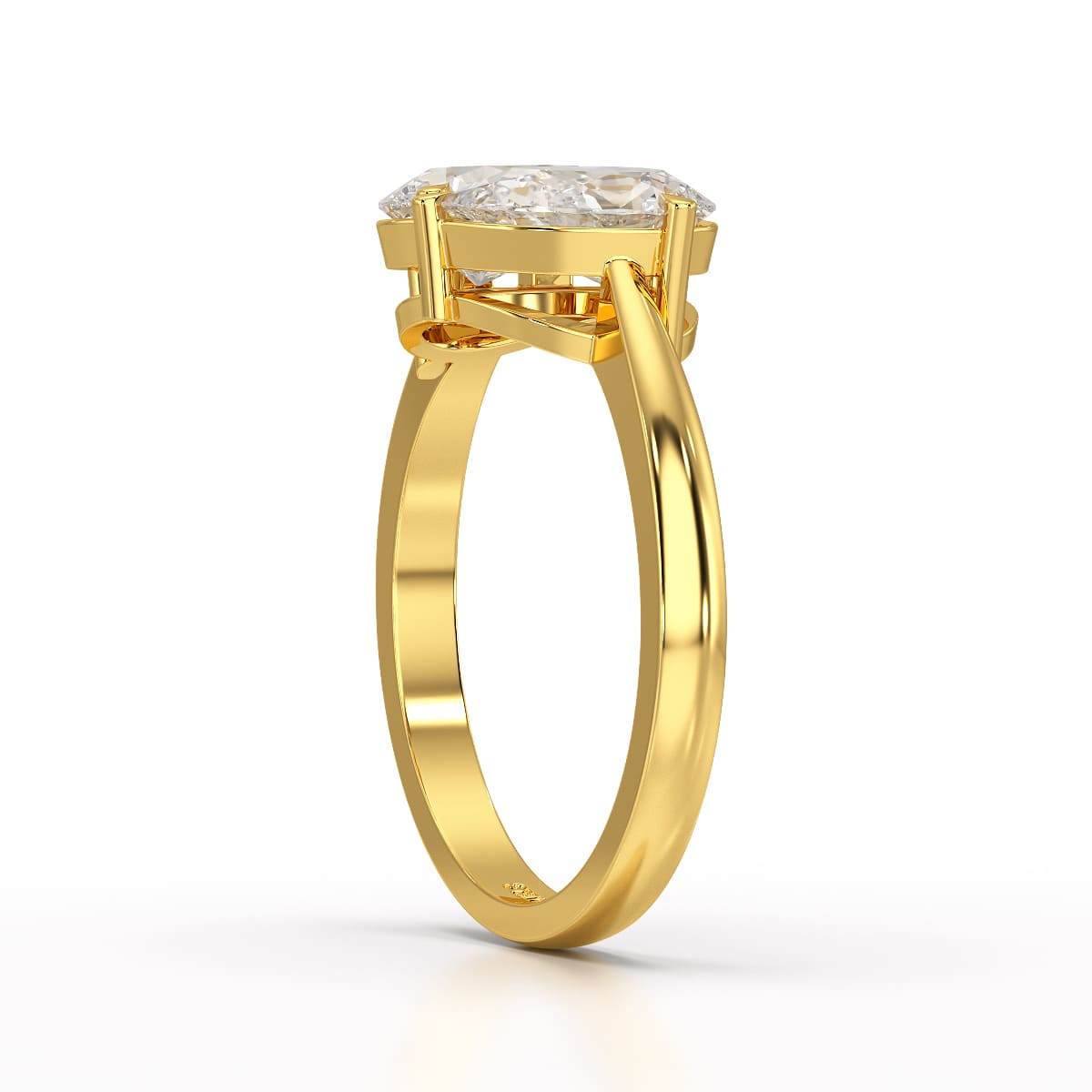 1.8 Carat Pear Cut Lab Diamond Ring