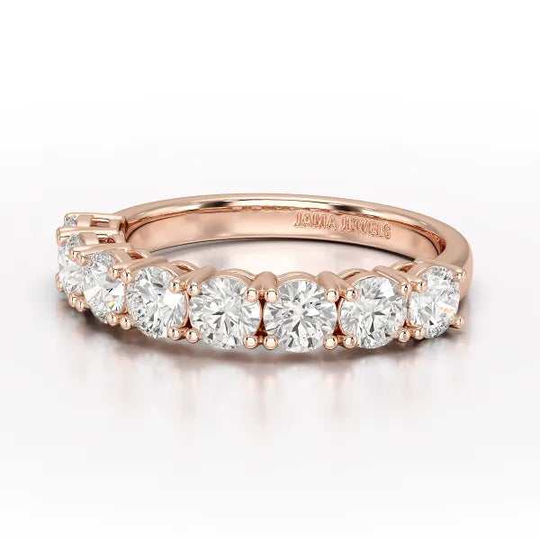 1.84 CT Round Cut Lab Diamonds White Engagement Ring - Jama Jewels 