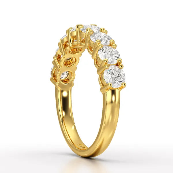 1.84 CT Round Cut Lab Diamonds White Engagement Ring - Jama Jewels 