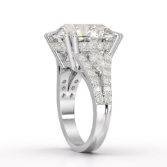 12.75 CT Round Cut Solitaire Lab Diamond Ring