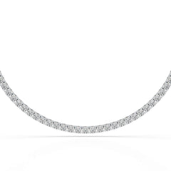 15.86 CT Round Brilliant Riviere Lab Diamond Necklace