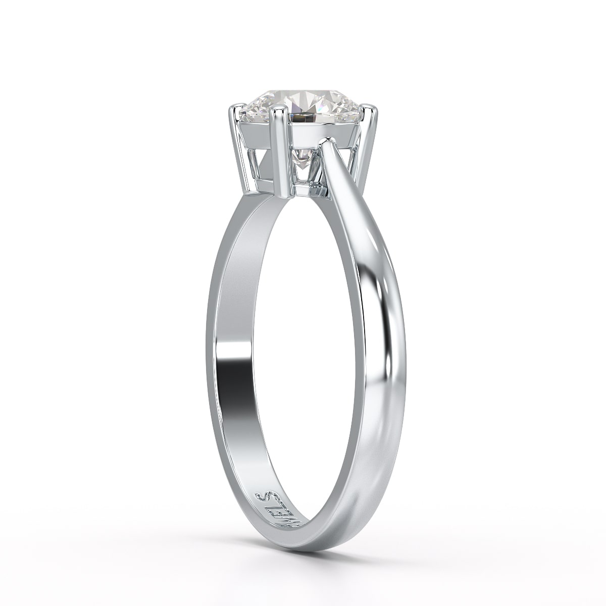 1CTRoundCutSolitaire