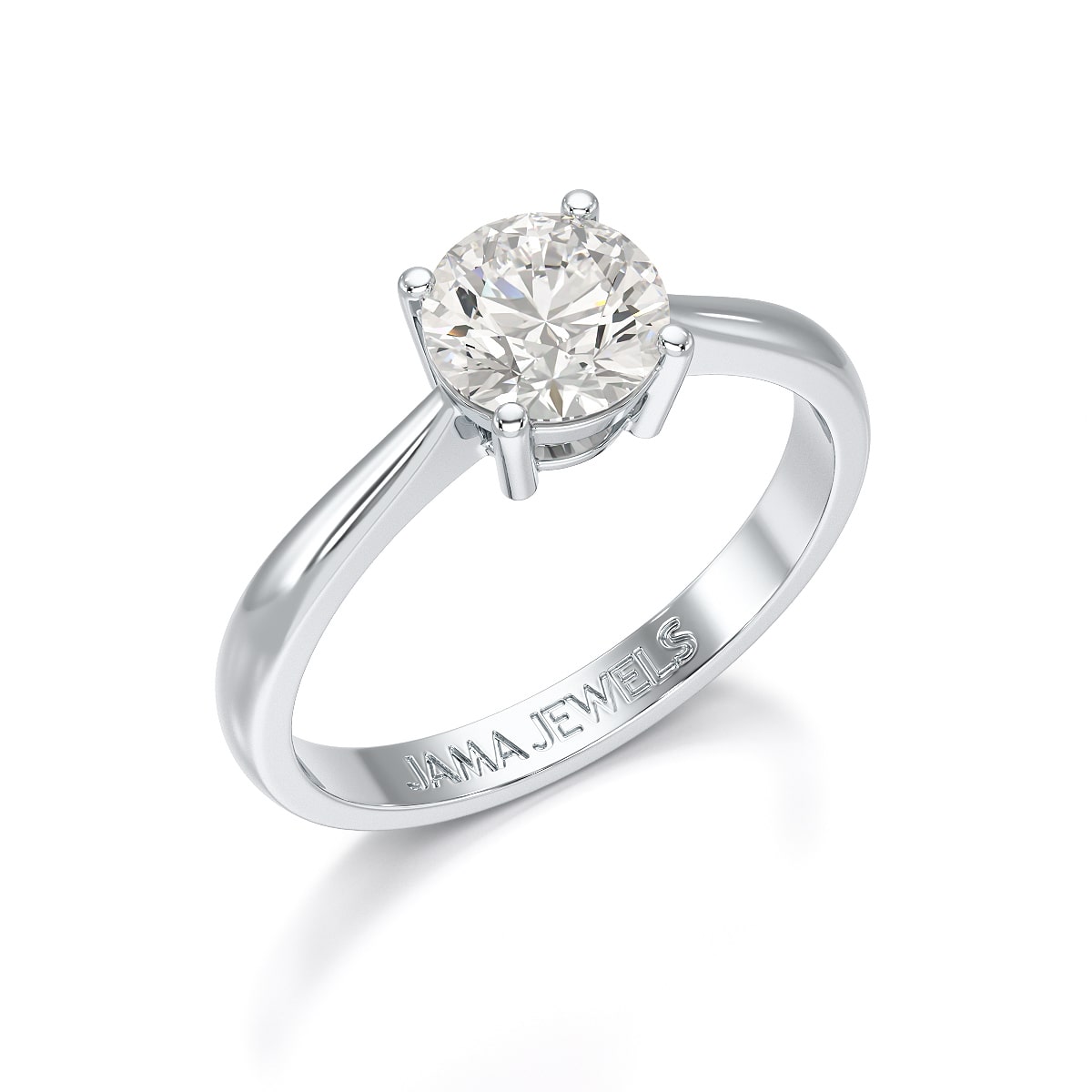 1CTRoundCutSolitaire