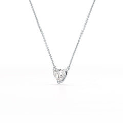 1 Ct Lab Grown Diamond Heart Pendant