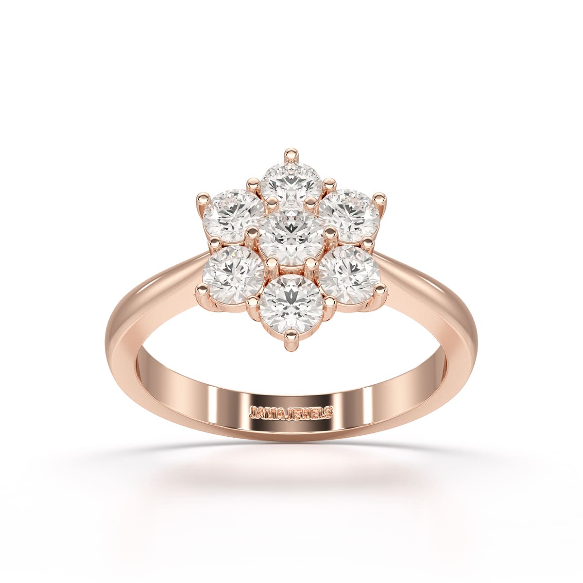 1 Carat Round Cut Lab Diamond Ring