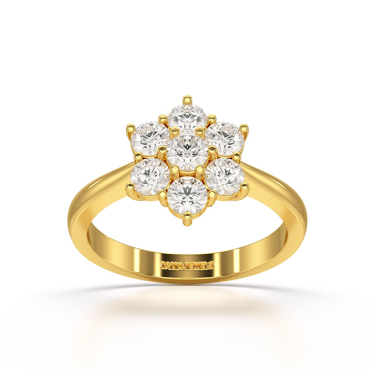 1 Carat Round Cut Lab Diamond Ring