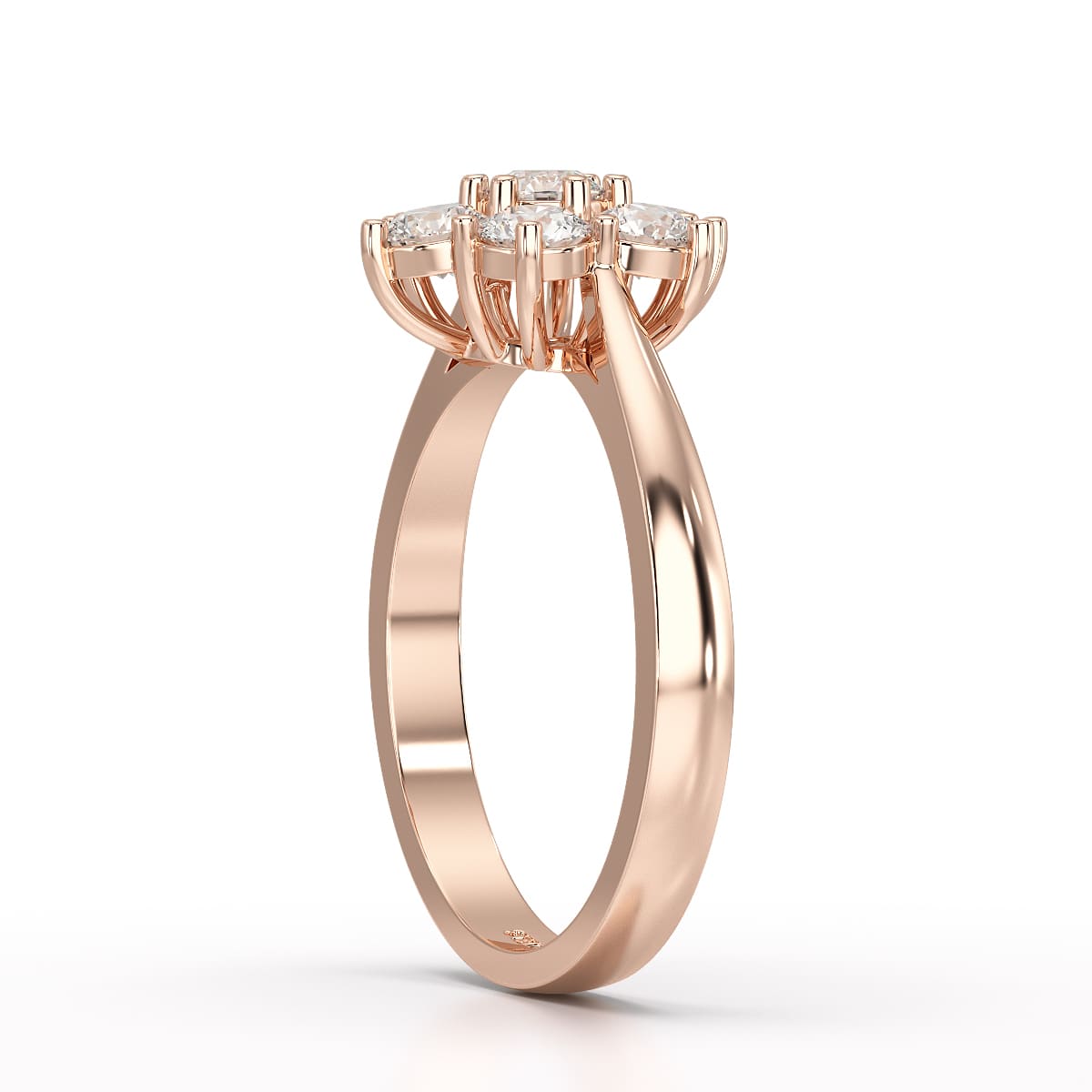 1 Carat Round Cut Lab Diamond Ring