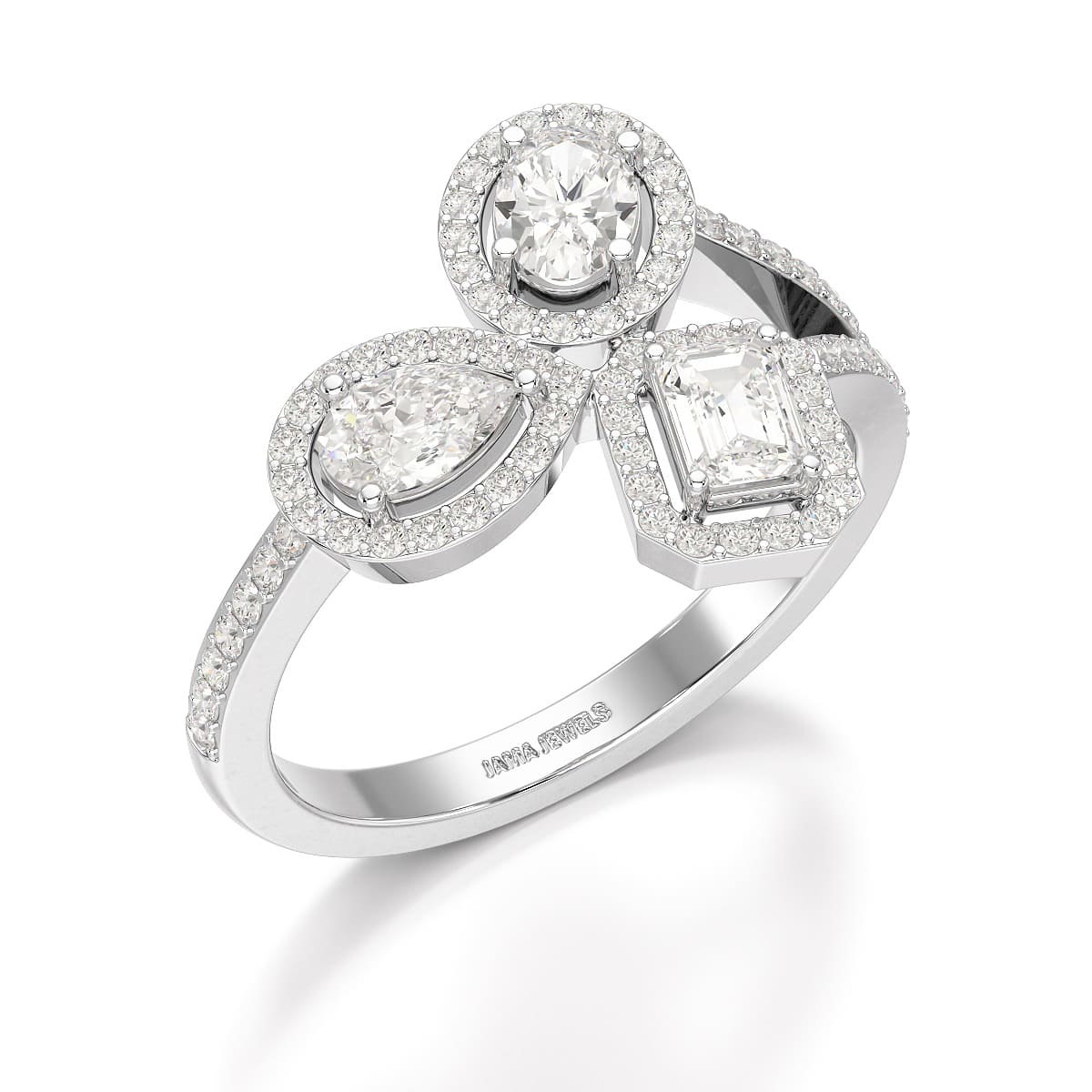 2.23 CT Lab Diamond Halo Ring