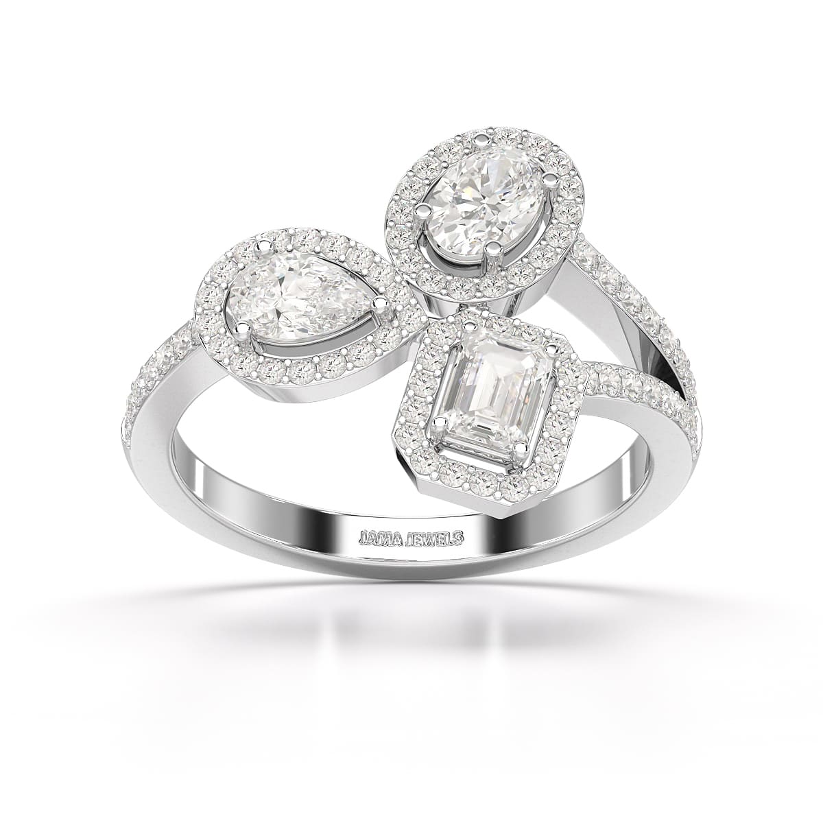 2.23 CT Lab Diamond Halo Ring