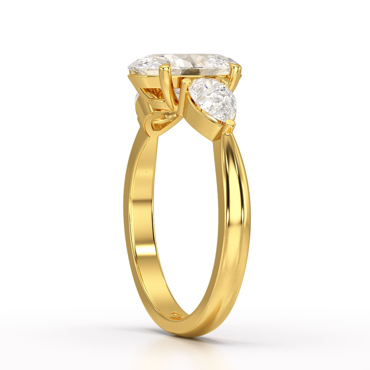 2.2 CT Three Stone Lab Diamond Ring