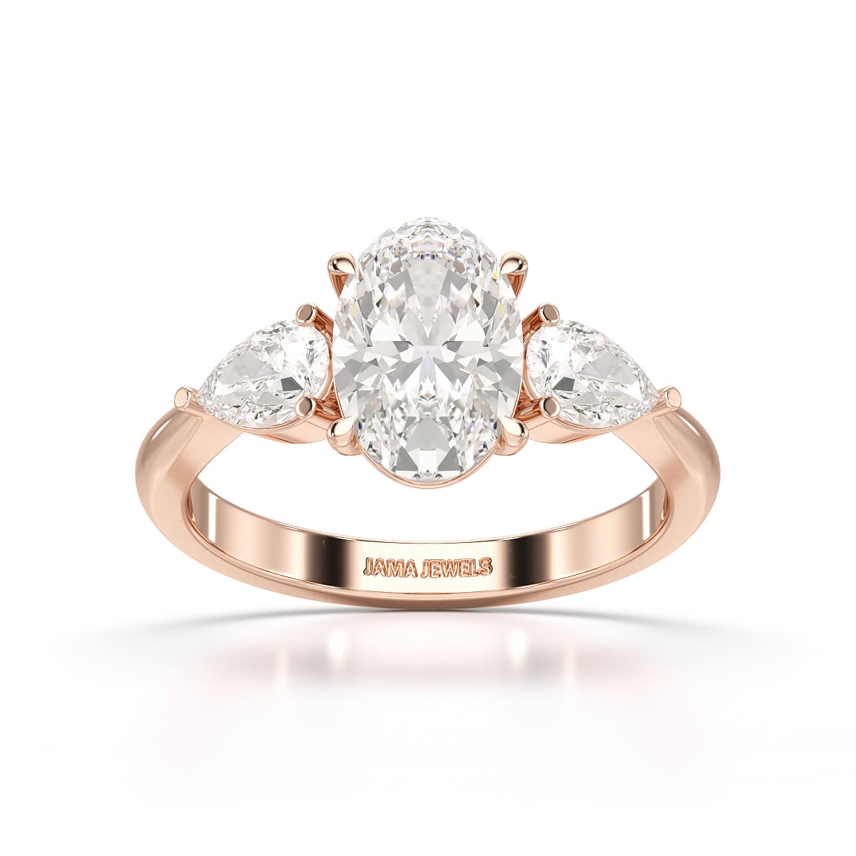 2.2 CT Three Stone Lab Diamond Ring