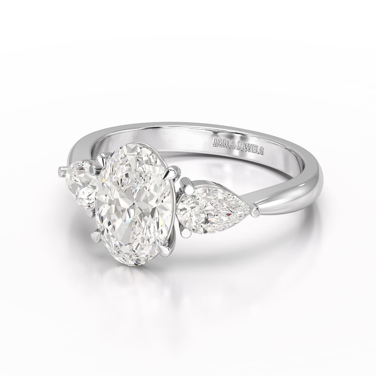 2.2 CT Three Stone Lab Diamond Ring