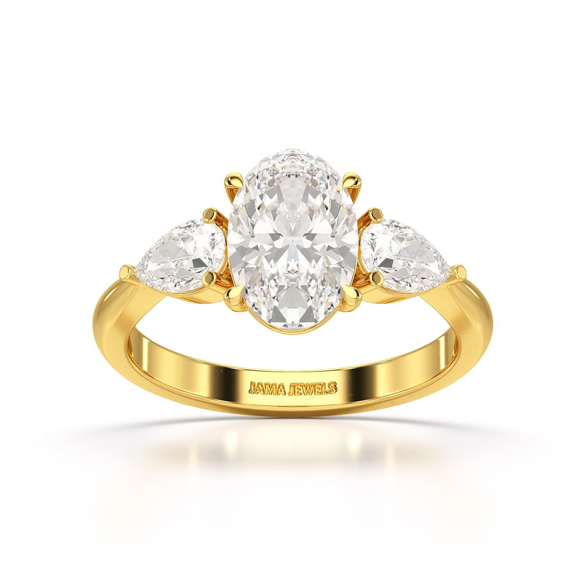 2.2 CT Three Stone Lab Diamond Ring