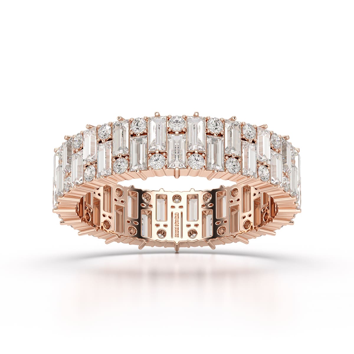 2.31 CT Baguette Cut Classic Lab Diamond Ring