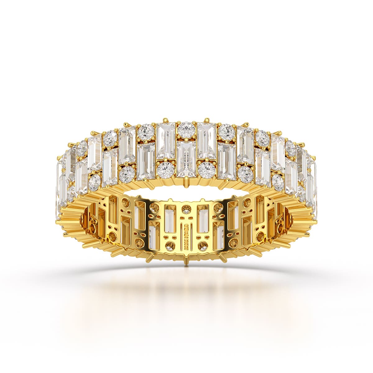 2.31 CT Baguette Cut Classic Lab Diamond Ring