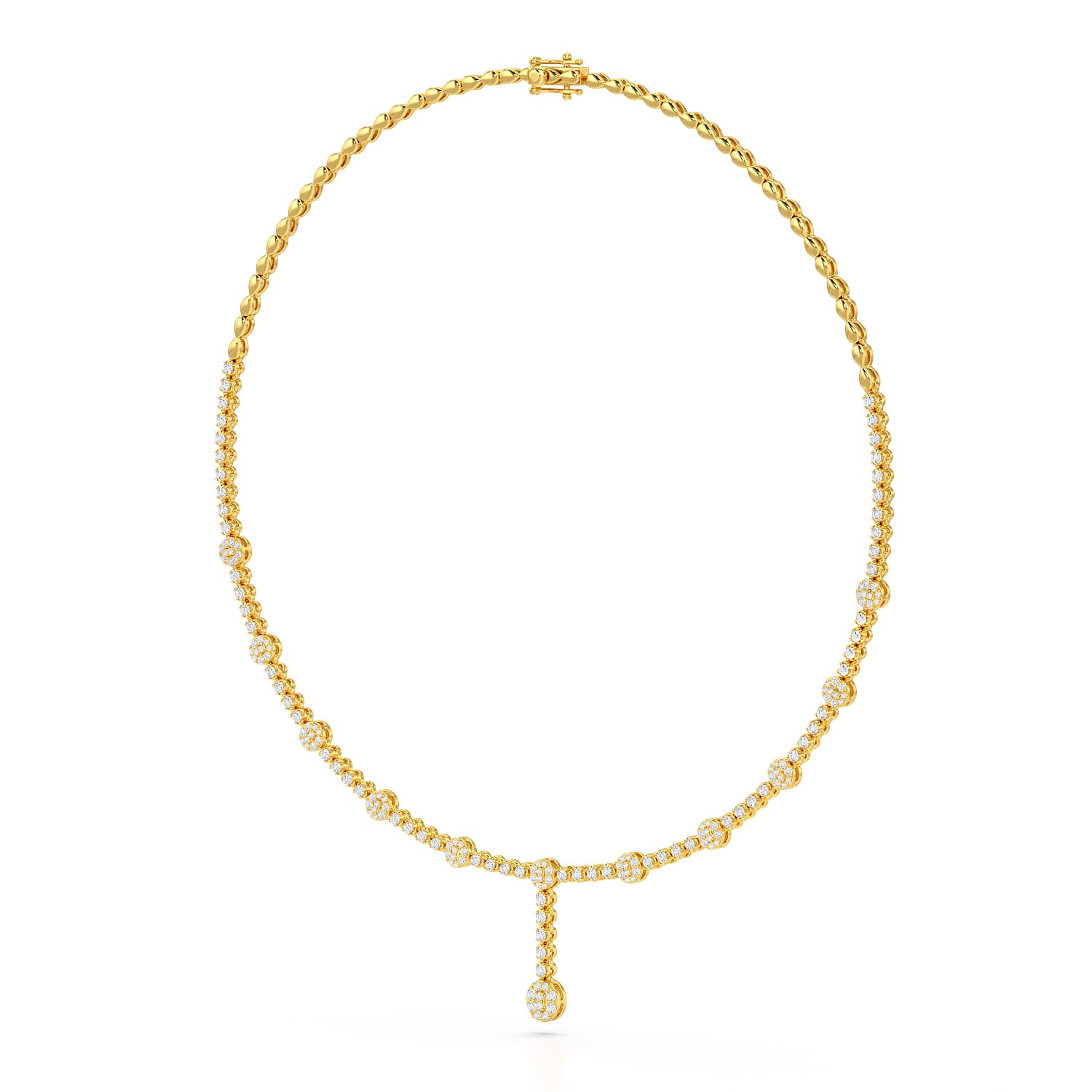 2.4 CT Lab Diamond Drop Necklace