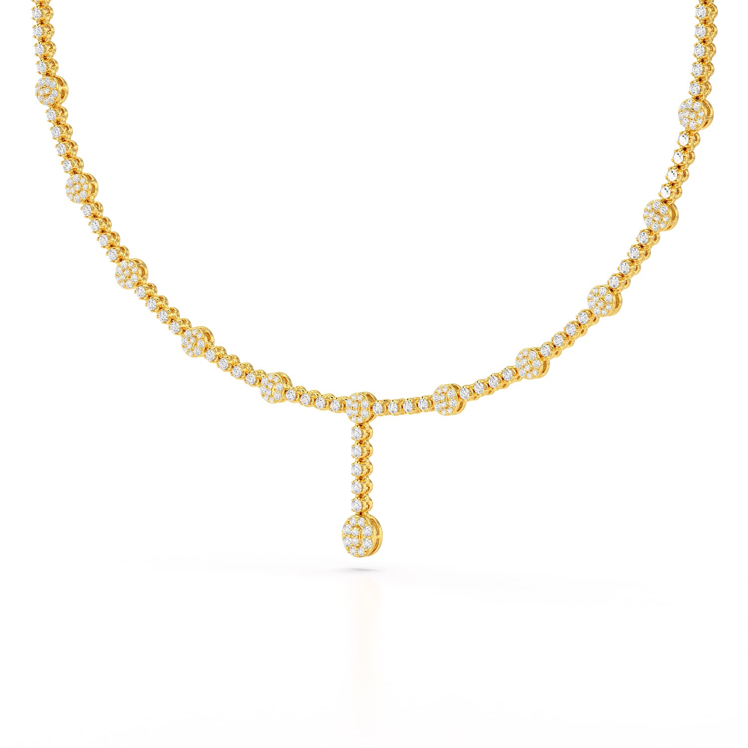 2.4 CT Lab Diamond Drop Necklace