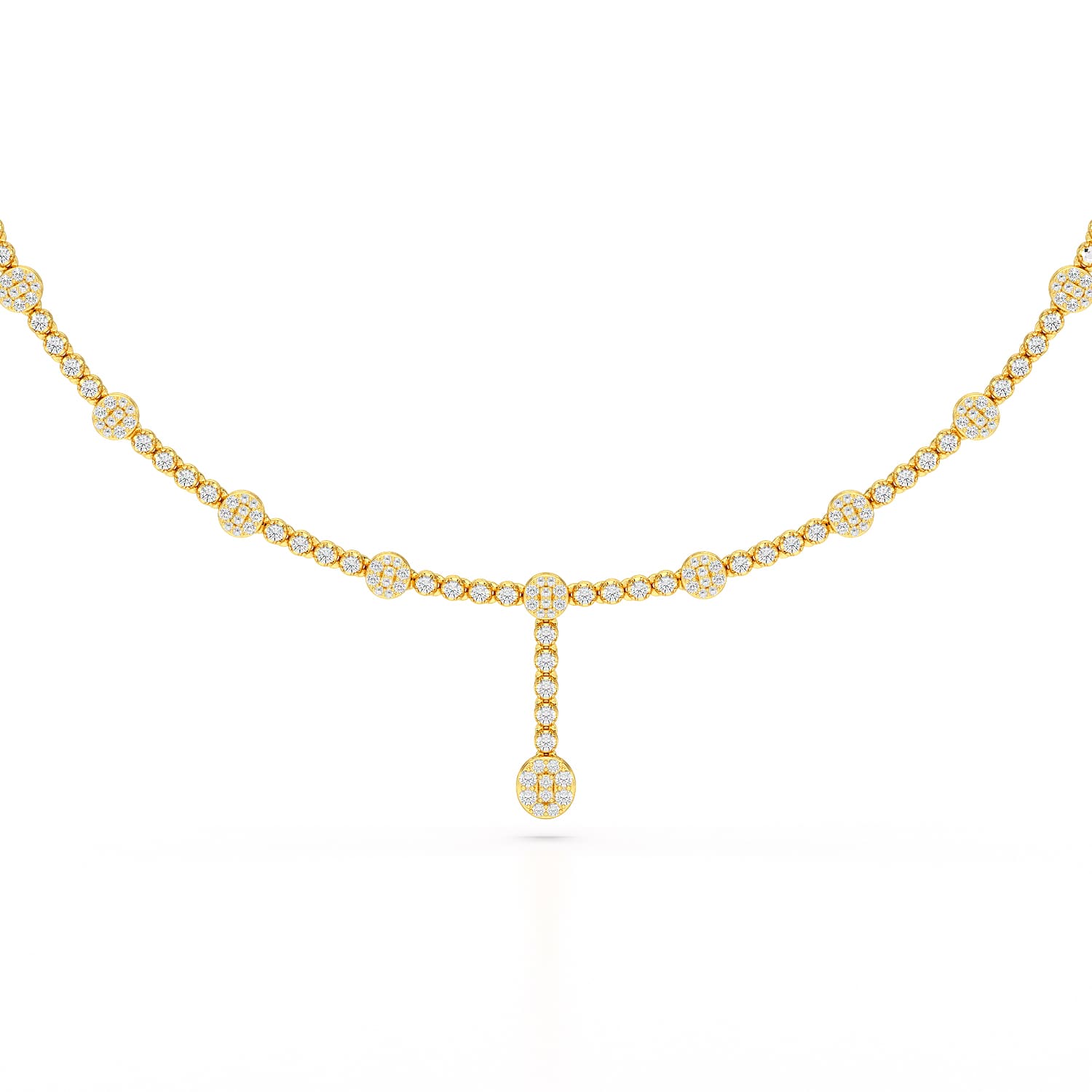 2.4 CT Lab Diamond Drop Necklace