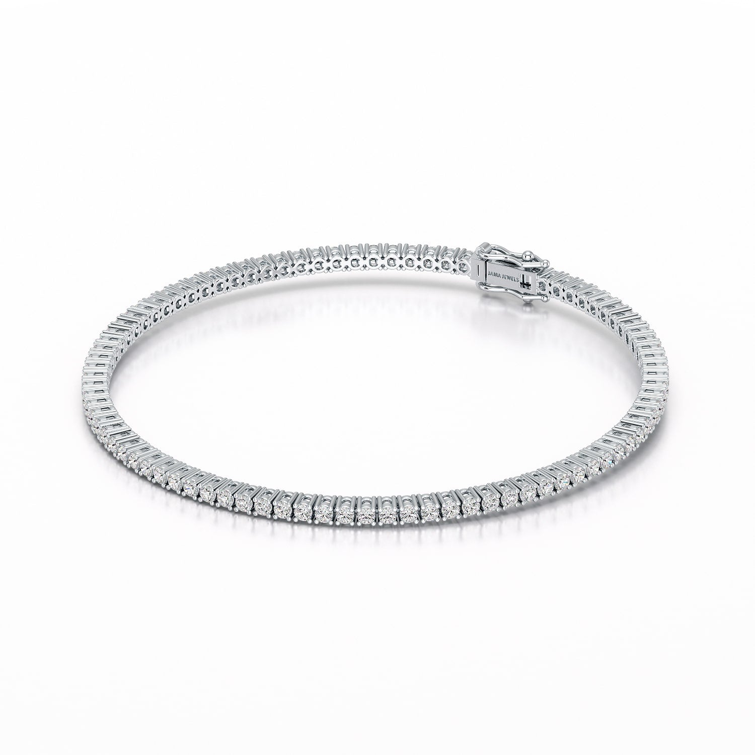 2.15 CT Round cut Lab Diamond Tennis Bracelet