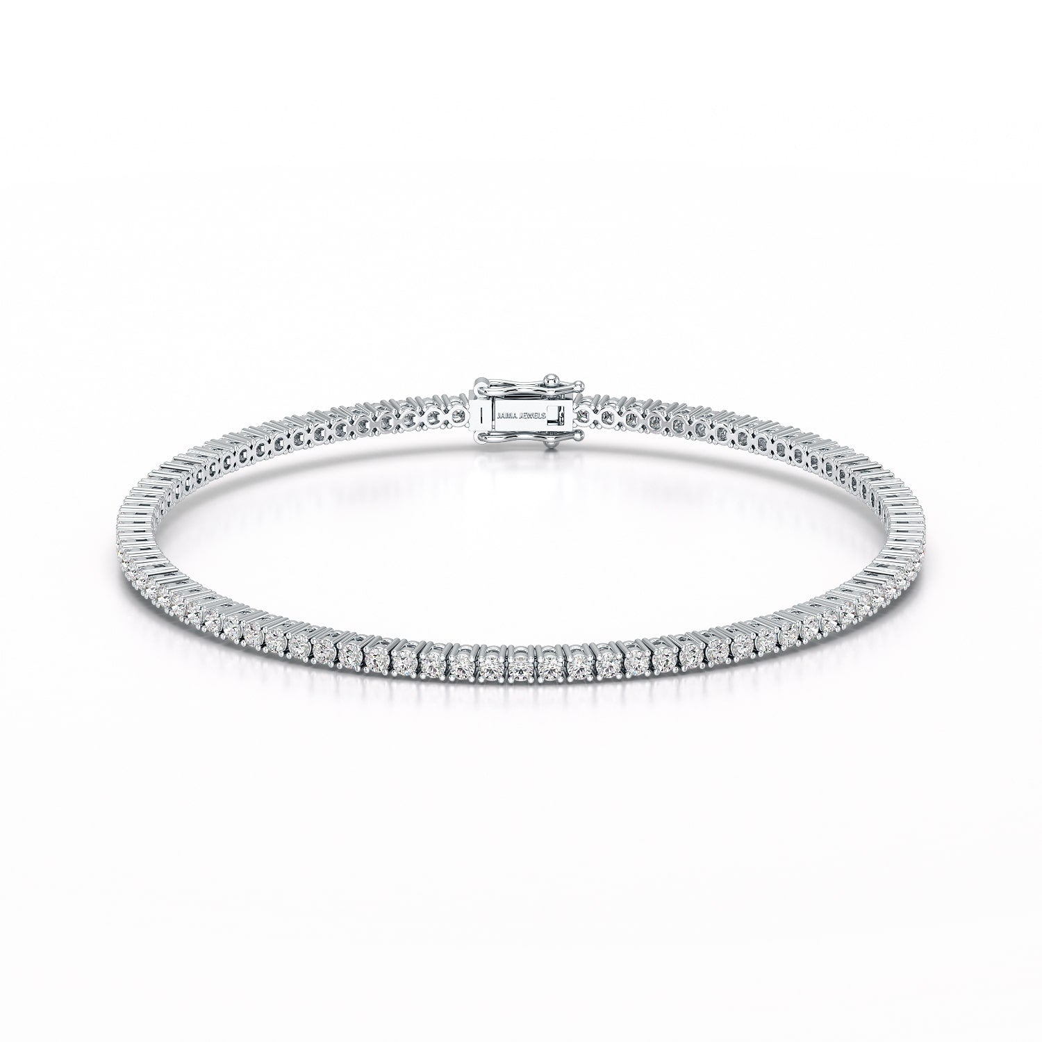 2.15 CT Round cut Lab Diamond Tennis Bracelet