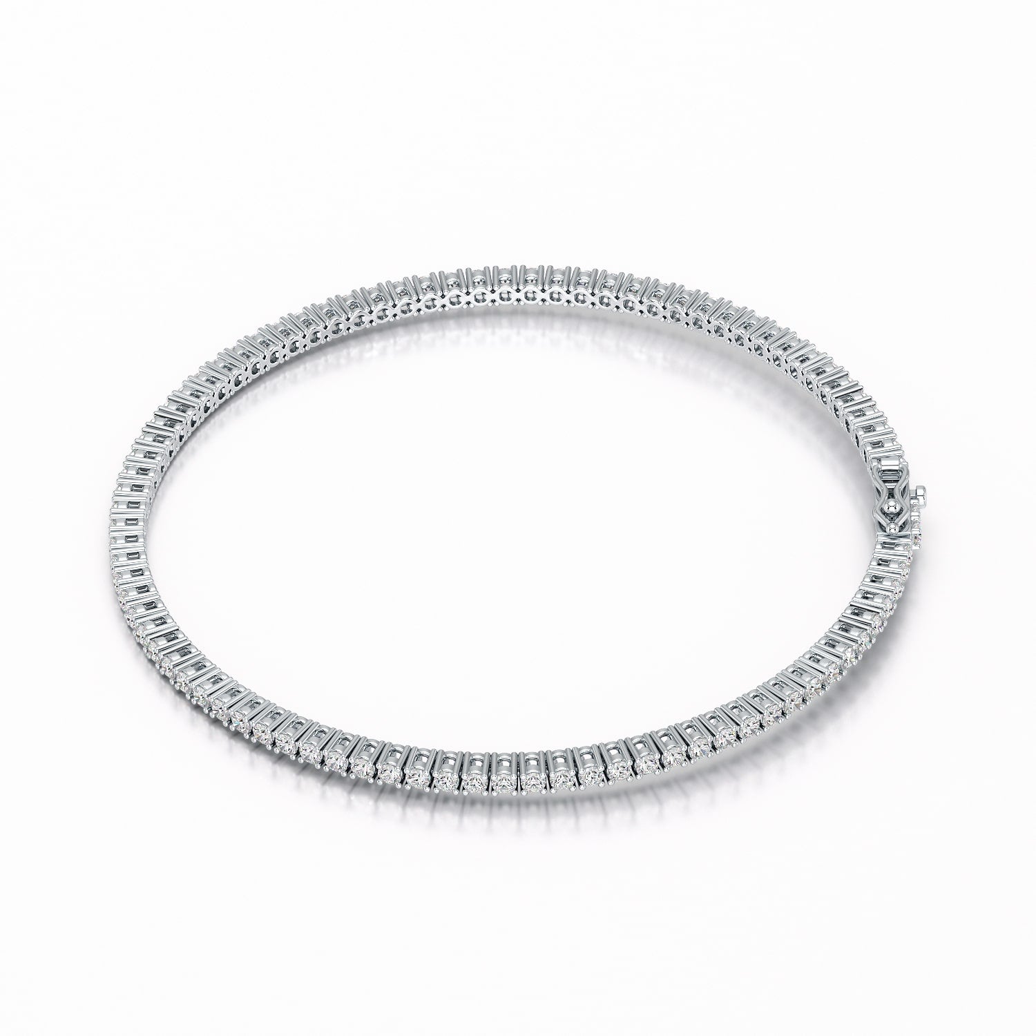 2.15 CT Round cut Lab Diamond Tennis Bracelet