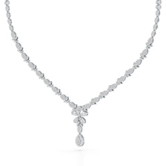 2.5 CT Baguette Cut Lab Grown Diamond Necklace